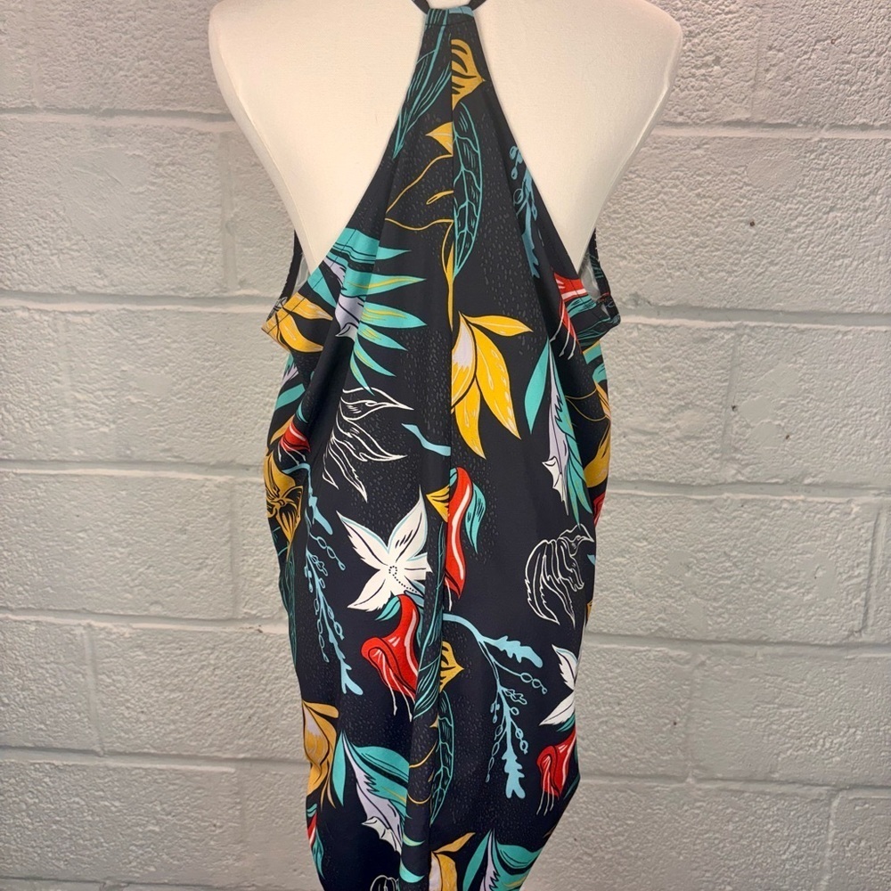 Hurley Womens Costal Domino Floral Dress Cover Up Large - Picture 5 of 10